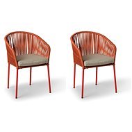 TEXIM TRAPANI kerti székek, piros - 2 db - Kerti szék