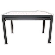 NOELA Bioclimatic automatic pergola PREMIUM, anthracite, 3 x 4 m, white slats - Pergola