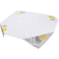 TEXTILOMANIA Easter tablecloth EGG 90 × 90 cm, white - Tablecloth