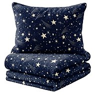Textilomanie Mikroplyšové povlečení Starlight microplush bedding dark blue 140×220cm - Bed Linen