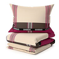 TEXTILOMANIA Cotton bed linen Daniela, burgundy - Bed Linen