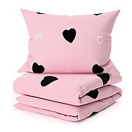 TEXTILOMANIA Cotton bed linen Corazon Blend, pink - Bed Linen