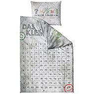 TEXTILOMANIA Children's bed linen Numbers, grey - Bed Linen