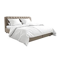 TEXTILOMANIE Hotel satin damask bed linen, white - Bed Linen