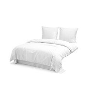 TEXTILOMANIA Hotel bed linen Atlas Grádl Standard white, 2 cm stripe, carded cotton - Bed Linen