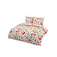 TEXTILOMANIA Sheets made of microfiber Retro bird, coloured - Bed Linen