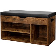 TEXTILOMANIE Taylor Shoe rack with bench brown - Shoe Rack