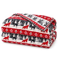 Textilomanie SNOWY FOREST grey micro-plush blanket 150 × 200cm - Blanket