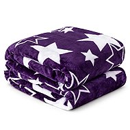 Textilomanie STARS purple microplush Christmas blanket 200×220cm - Blanket