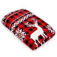 Textilomanie NORDIC DEERS Christmas micro-plush blanket red 200 × 220cm - Blanket