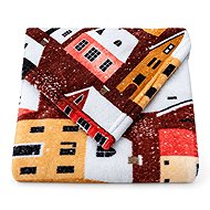 Textilomanie SNOWY VILLAGE microplush blanket, multicoloured, 150 × 200 cm - Blanket