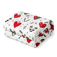 Textilomanie WINTER HEARTS colourful microplush blanket 200 × 220cm - Blanket