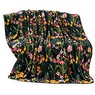 Textilomanie MYSTIC GARDEN dark green microplush blanket 200 × 220cm - Blanket