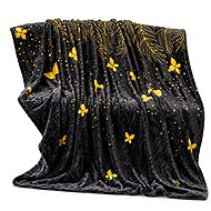 Textilomanie Mikroplyšová deka VISATA černá 200 × 220 cm - Blanket