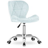 Textilomanie Office chair Avola Velvet, light blue - Office Chair