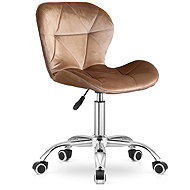 TEXTILOMANIA Avola Velvet, světle hnědá - Office Chair