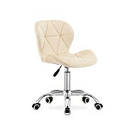 TEXTILOMANIA Avola Velvet, Light Cream - Office Chair