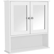 TEXTILOMANIE Bathroom cabinet Lehac 56 × 13 × 58 cm, white - Bathroom Cabinet