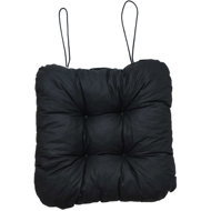 TEXTILOMANIE Soft black seat cushion - Pillow Seat