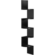 TEXTILOMANIA Estante Wall mounted corner shelf black - Shelf