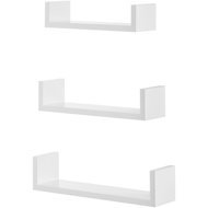 TEXTILOMANIE Set of 3 white wall shelves NEXA - Shelf