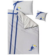 TEXTILOMANIE 3D bed linen TUKAN beige 140 × 200 cm + pillowcase - Bed Linen