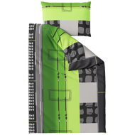 TEXTILOMANIA Cotton bed linen THERESA green - Bed Linen
