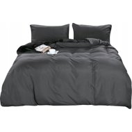 TEXTILOMANIA Microfiber bed linen LANTA grey - black - Bed Linen