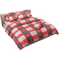 TEXTILOMANIA Cotton bed linen QUADRUPLES red - Bed Linen
