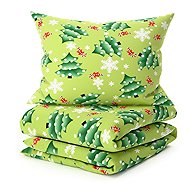 TEXTILOMANIE Microflannel bed linen – Christmas Tree, 200 × 220 cm - Bed Linen