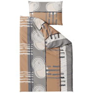 TEXTILOMANIE Cotton bed linen PINIA grey - Bed Linen