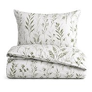 TEXTILOMANIE Leafora white cotton bed linen, 140 × 200 cm - Bed Linen