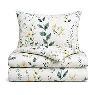 TEXTILOMANIE Florama microfibre bed linen, white, 140 × 200 cm - Bed Linen