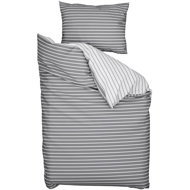 TEXTILOMANIE Cotton bed linen Caprivi grey hotel pocket 70 × 90 cm / 140 × 220 cm - Bed Linen