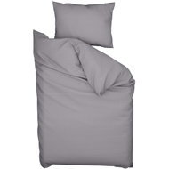 TEXTILOMANIA Crepe linen Lux grey button - Bed Linen