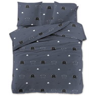 TEXTILOMANIE Microfiber bed linen CAT black 2 pcs 70 × 80 cm / 160 × 200 cm - Bed Linen