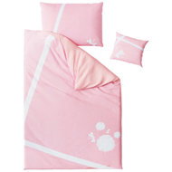 TEXTILOMANIA Microfiber bed linen VAZKA pink 140 × 200 cm + pillowcase - Bed Linen