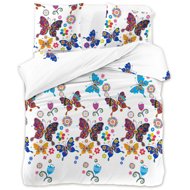 TEXTILOMANIA Microfiber bed linen Colored fabric white 2 pcs 70 × 90 cm / 200 × 220 cm - Bed Linen