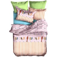 TEXTILOMANIA French microfiber bed linen CHUCK orange - Bed Linen