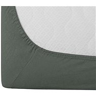 TEXTILOMANIE Jersey dark green 90 × 200 cm - Bedsheet