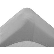 TEXTILOMANIE Crib Jersey light grey 70 × 140 cm - Bedsheet