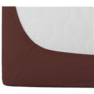 TEXTILOMANIE Jersey EXCLUSIVE dark brown 160 × 200 cm - Bedsheet