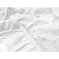 TEXTILOMANIE Terry sheet 90 × 200 cm, white - Bedsheet