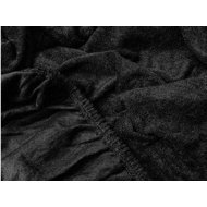 TEXTILOMANIE Terry sheet Exclusive black 90 × 200 cm - Bedsheet