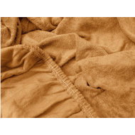 TEXTILOMANIE Terry sheet Exclusive apricot 90 × 200 cm - Bedsheet