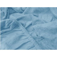 TEXTILOMANIE Terry sheet Exclusive light blue 90 × 200 cm - Bedsheet