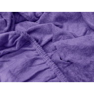 TEXTILOMANIE Terry sheet Exclusive dark purple 200 × 220 cm - Bedsheet