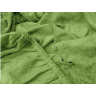 TEXTILOMANIE Terry sheet Exclusive green 180 × 200 cm - Bedsheet
