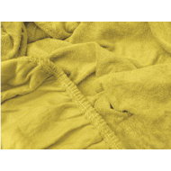 TEXTILOMANIE Terry sheet Exclusive yellow 90 × 200 cm - Bedsheet