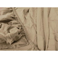 TEXTILOMANIE Jersey crib sheet beige 70 × 140 cm - Bedsheet